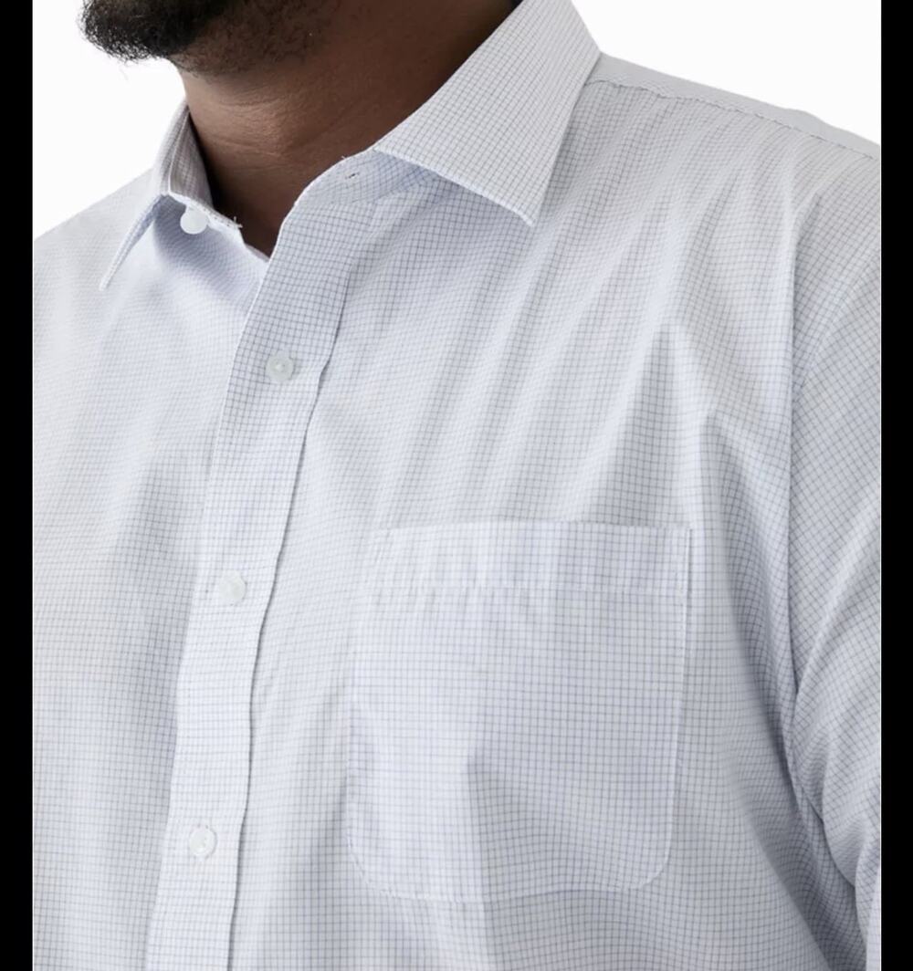NEW Saddlebred Men's Classic Fit Poplin Dress Shirt Preppy 16 16.5 32 33 L